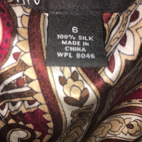 EUC INC 100% silk cami top with side zipper - Picture 5 of 8